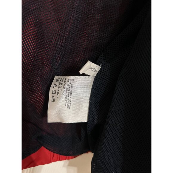 Vintage Nautica Jacket Adult Large Red Full Zip Windbreaker - Picture 6 of 8